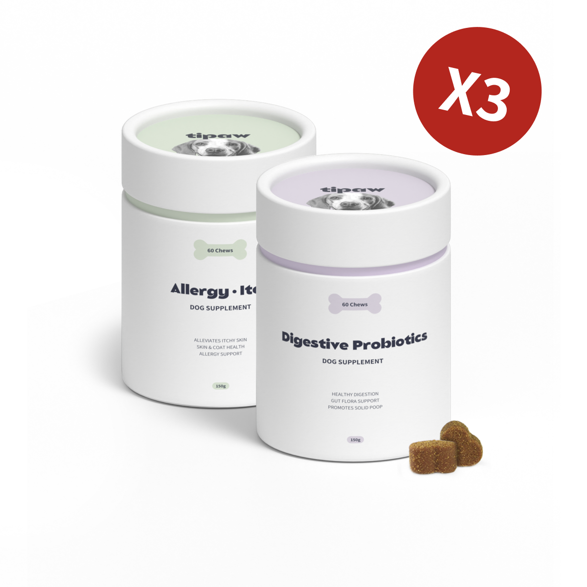 Lot Allergy & Itch + Digestive Probiotics